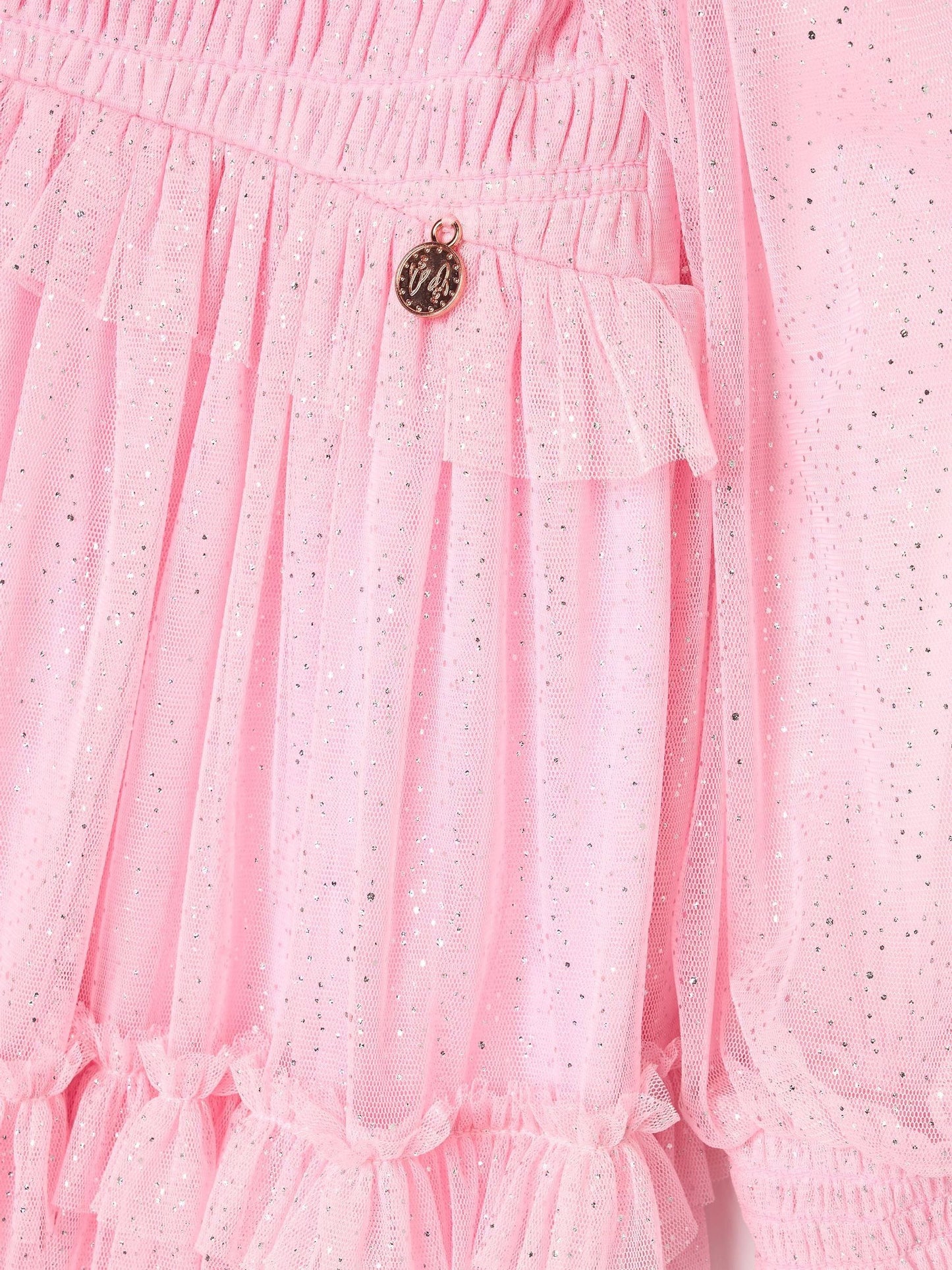 Angel & Rocket Pink Willow Ivory Balloon Sleeve Boho Dress image 8