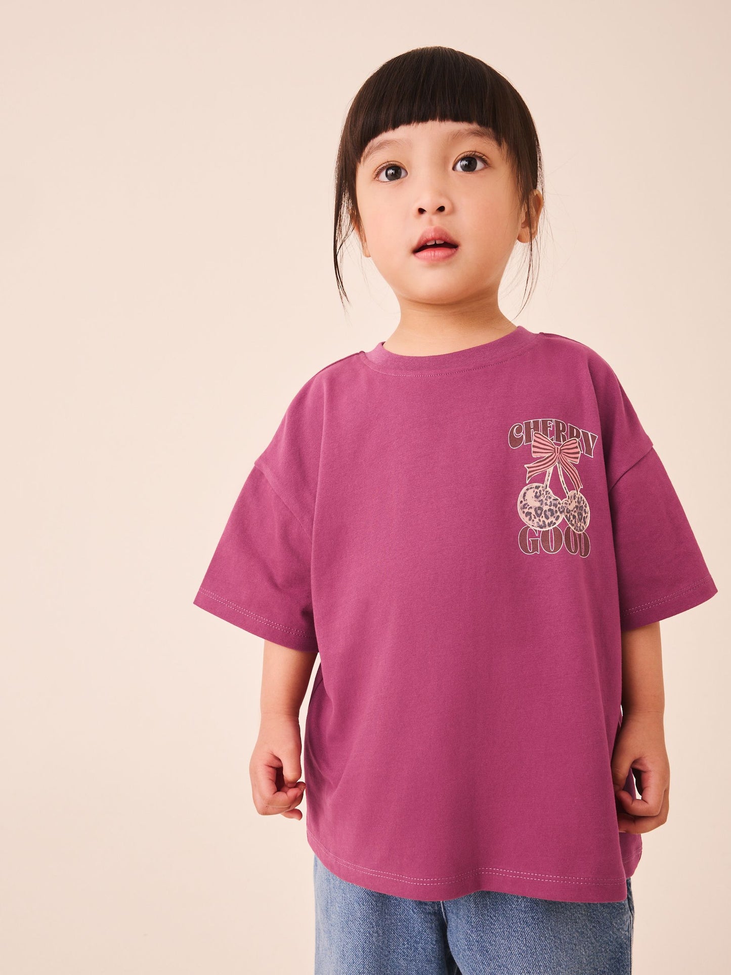 Dsiney Kidz - Berry Red Cherry Short Sleeve T-Shirt (3mths-7yrs) image 2