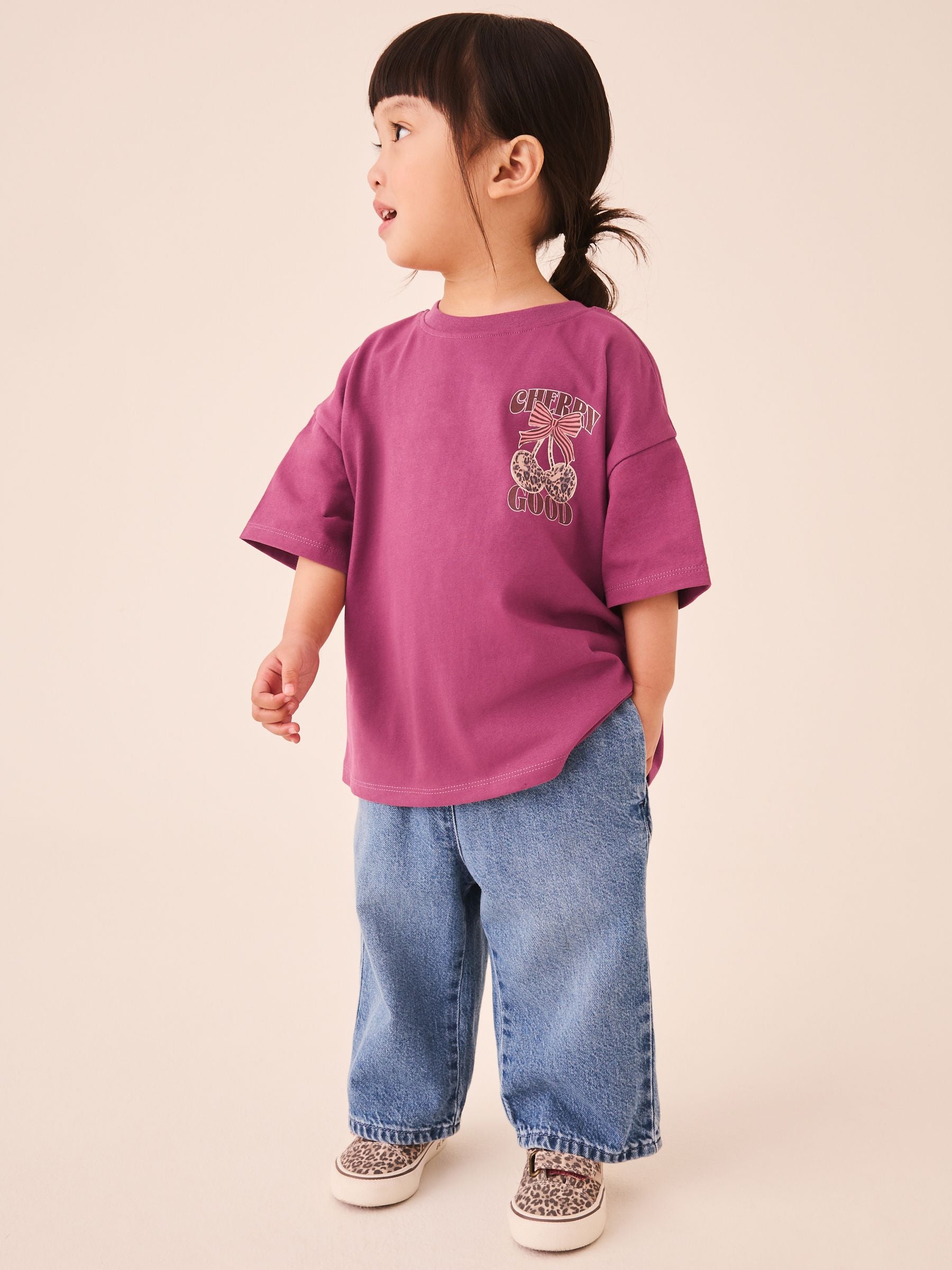 Dsiney Kidz - Berry Red Cherry Short Sleeve T-Shirt (3mths-7yrs) image 3