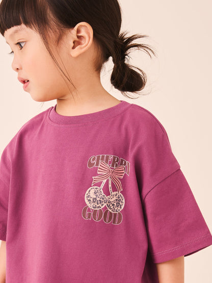 Dsiney Kidz - Berry Red Cherry Short Sleeve T-Shirt (3mths-7yrs) image 4