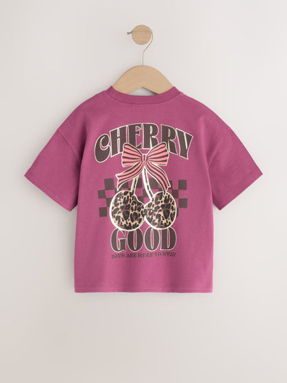 Dsiney Kidz - Berry Red Cherry Short Sleeve T-Shirt (3mths-7yrs) image 6