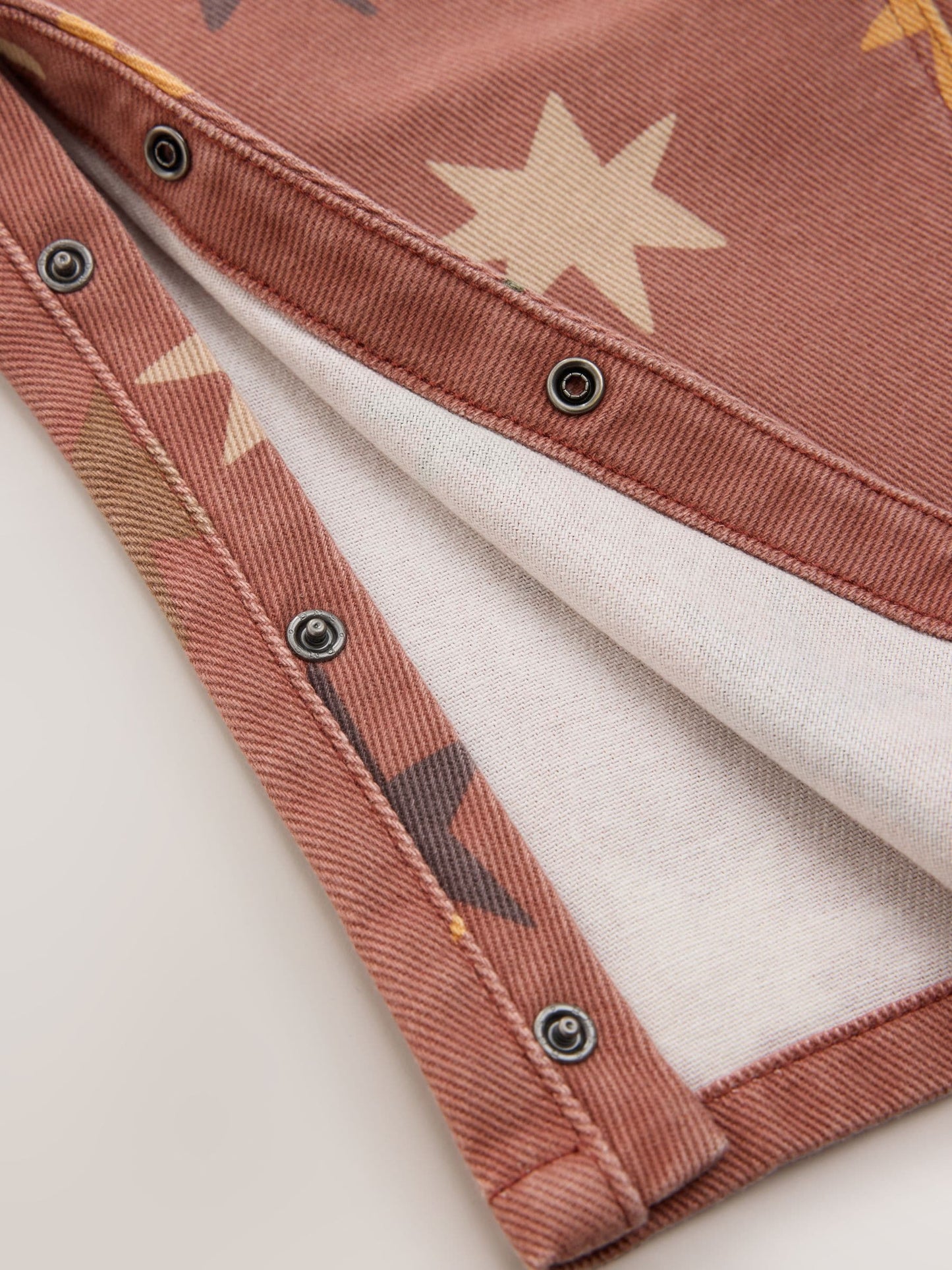 Rust Red Star Print Dungarees (3mths-7yrs) image 8