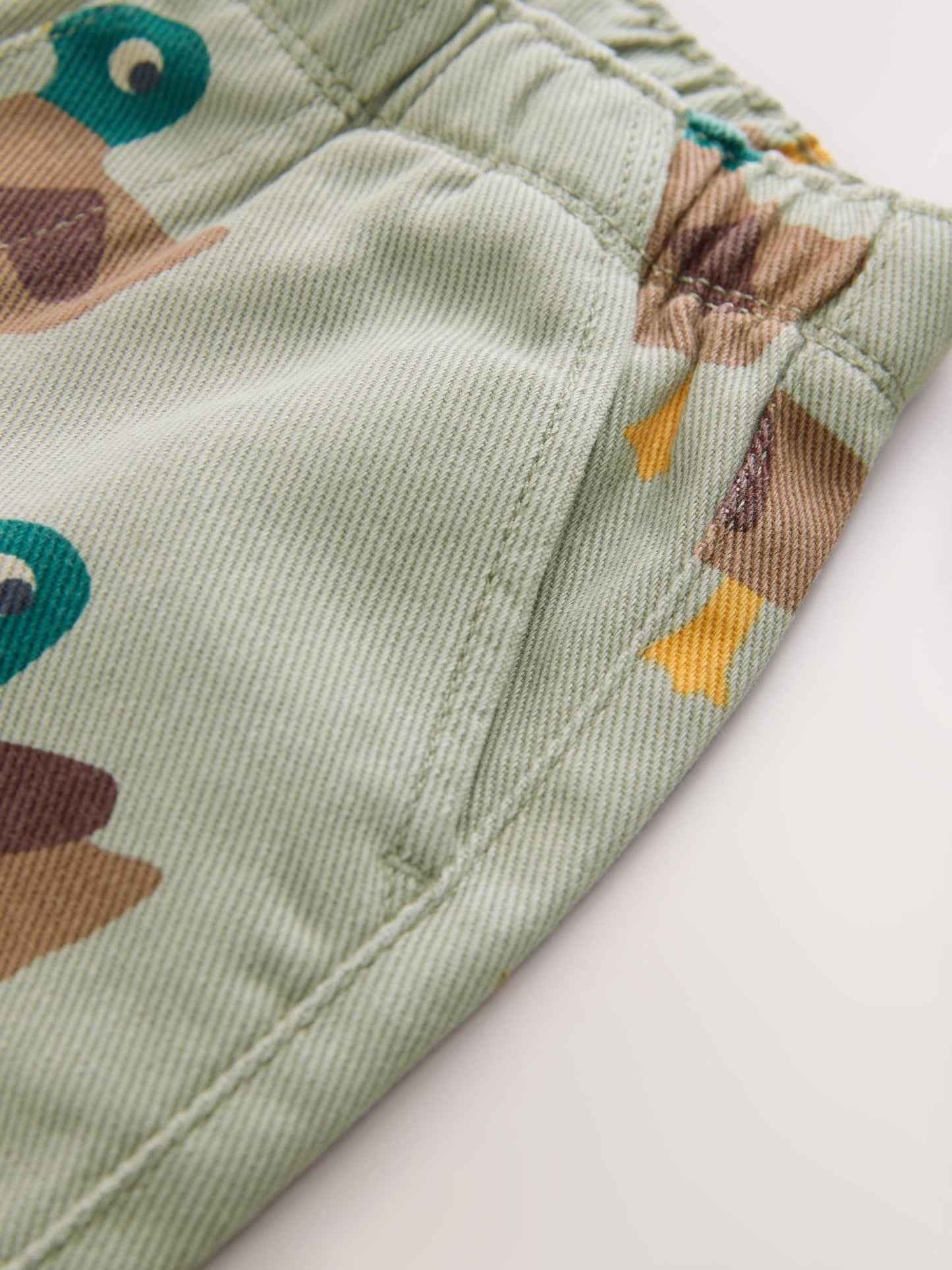 Green Duck Pull On Wide Trousers (3mths-7yrs) image 7