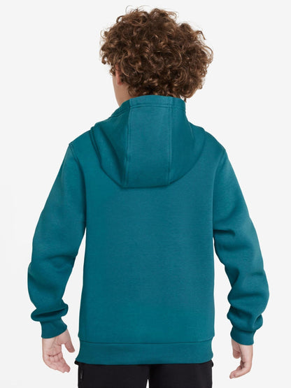 Dsiney Kidz - Nike Bright Spruce Green Club Fleece Pullover Hoodie image 2
