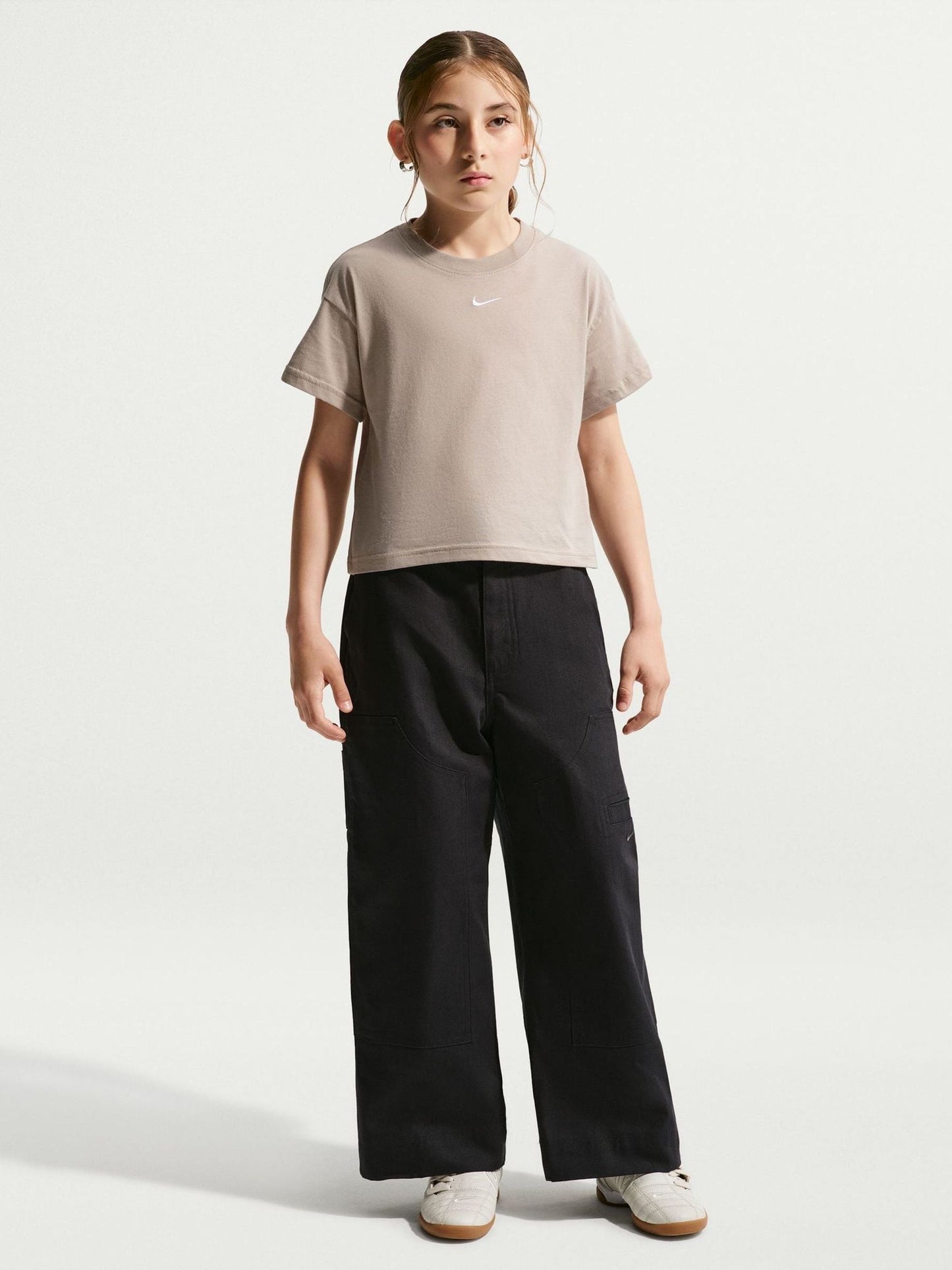 Dsiney Kidz - Nike Particle Grey Sportswear Boxy T-Shirt image 2