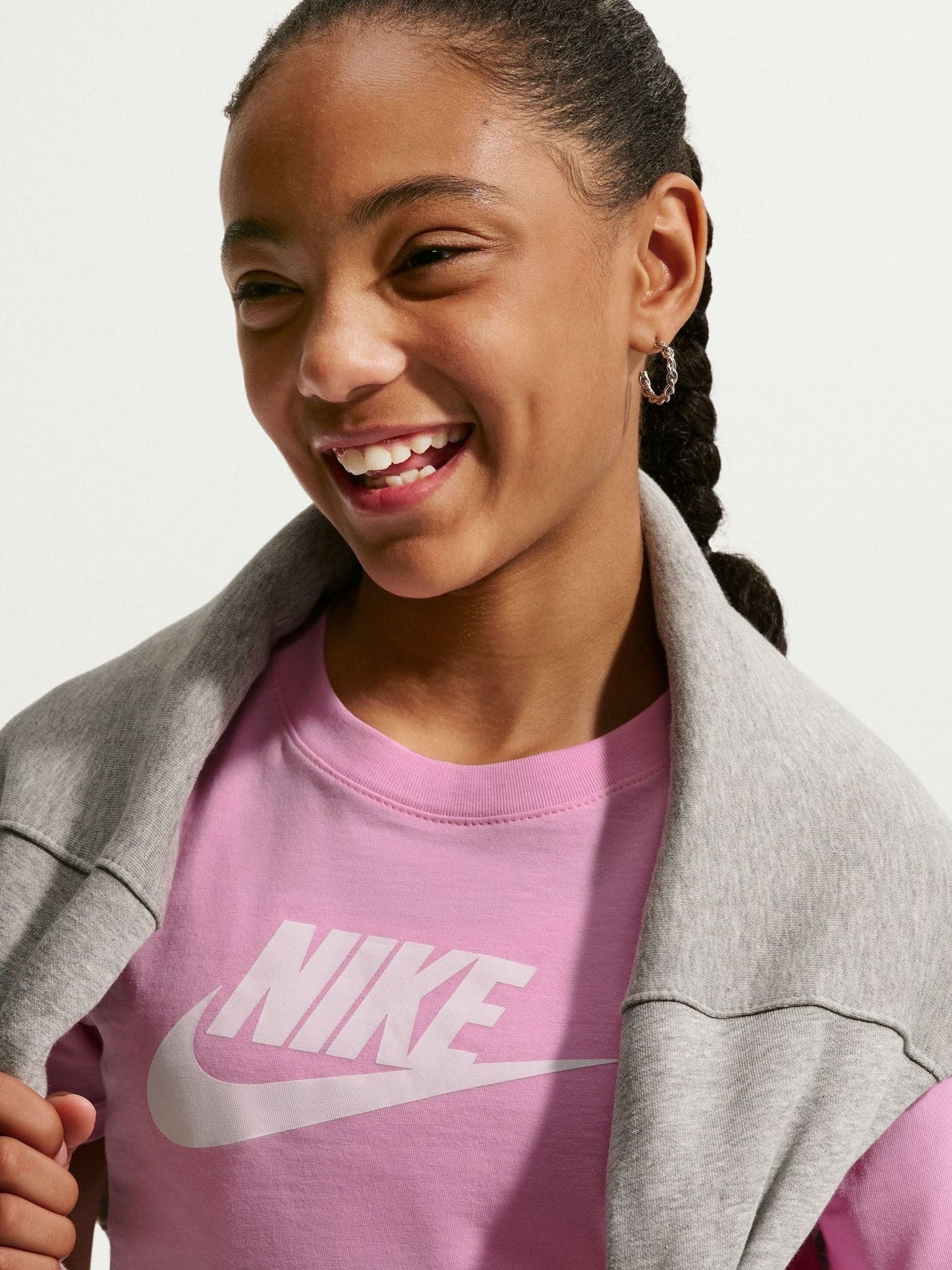 Dsiney Kidz - Nike Pink Rise Cropped T-Shirt image 4