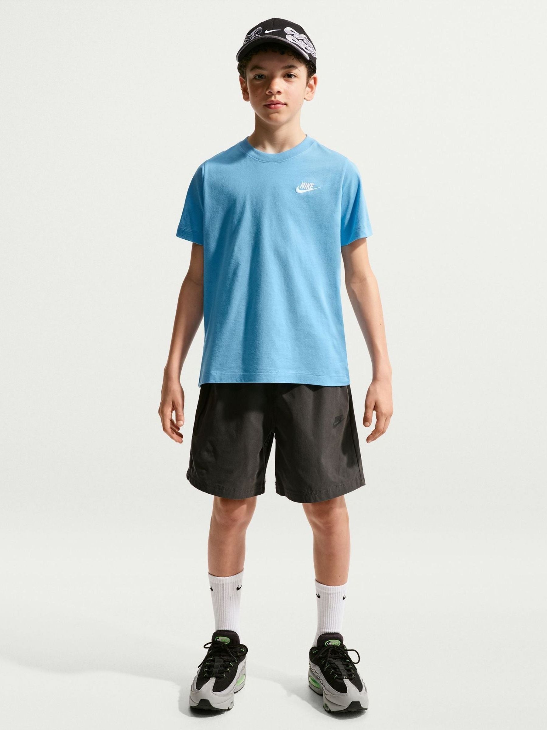 Dsiney Kidz - Nike Blue Short Sleeve Club T-Shirt image 3
