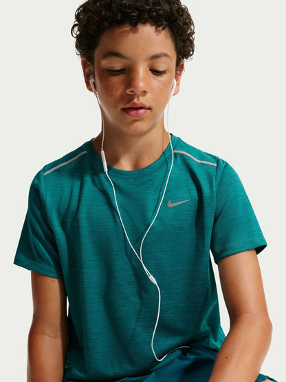 Dsiney Kidz - Nike Bright Spruce Green Miler Dri-FIT Short Sleeve T-Shirt image 4
