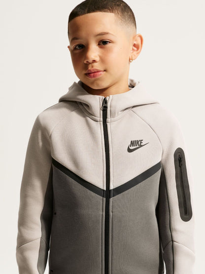 Dsiney Kidz - Nike Particle Grey Tech Fleece Zip Through Hoodie image 1