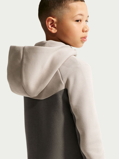 Dsiney Kidz - Nike Particle Grey Tech Fleece Zip Through Hoodie image 5