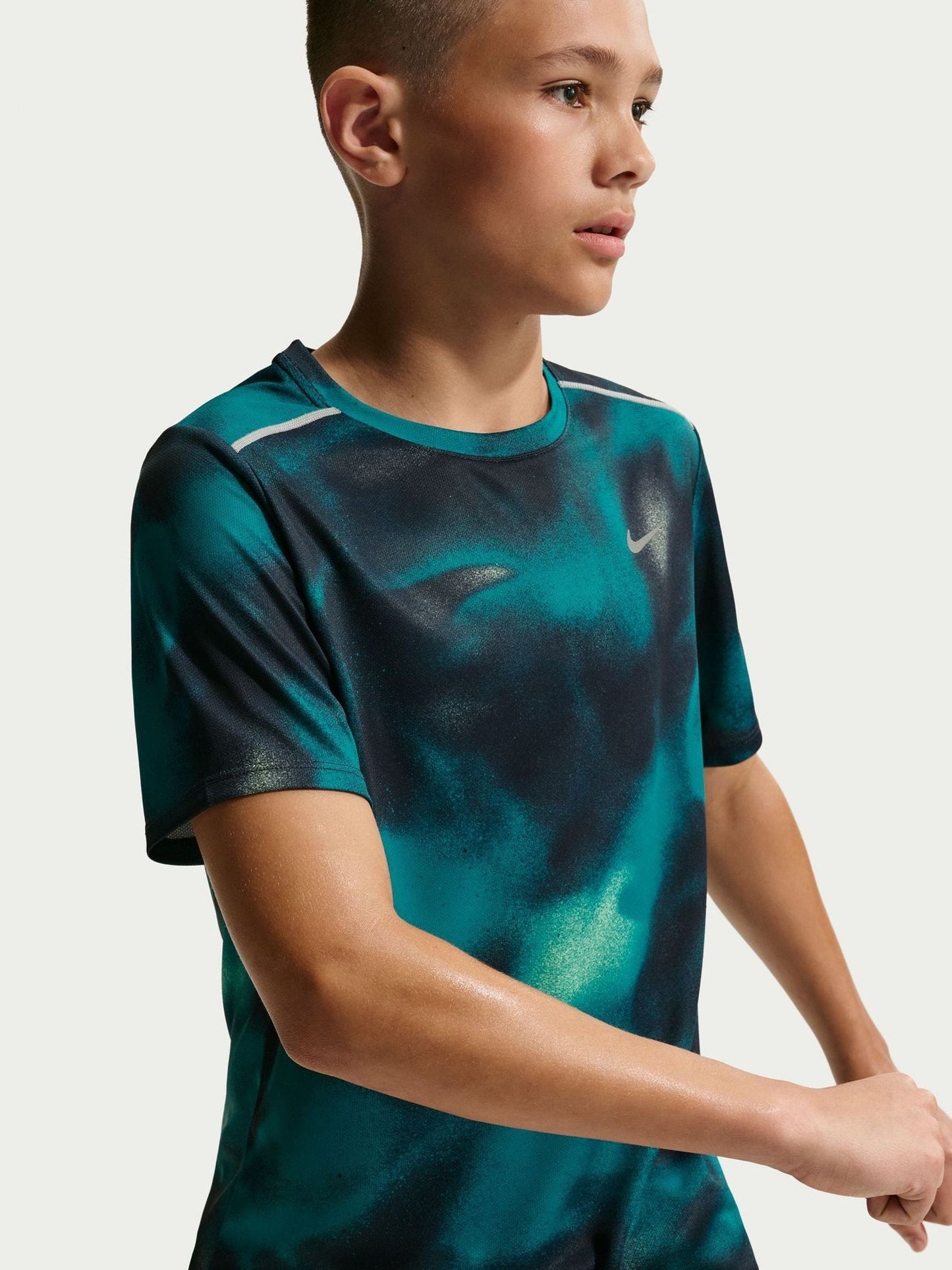 Dsiney Kidz - Nike Eclipse Blue DriFIT Miler Printed T-Shirt image 4