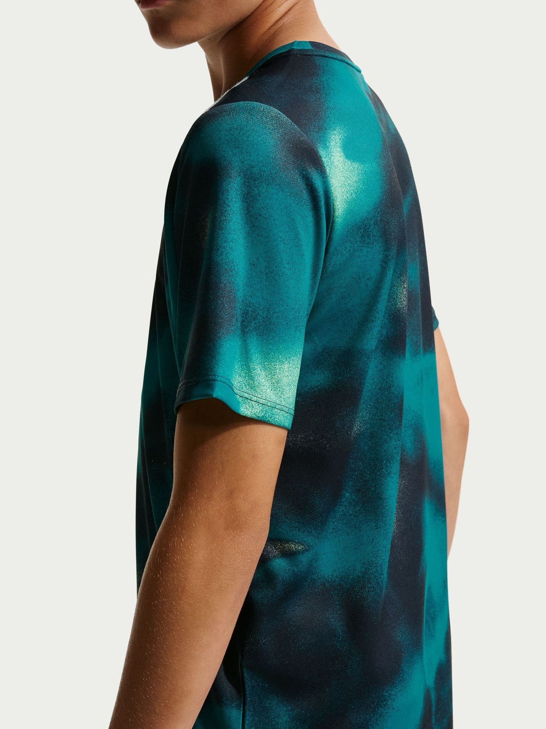 Dsiney Kidz - Nike Eclipse Blue DriFIT Miler Printed T-Shirt image 5
