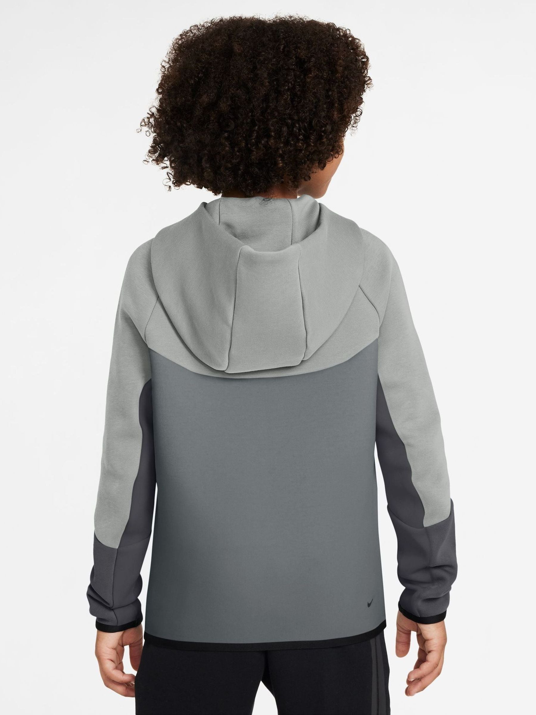 Dsiney Kidz - Nike Smoke Grey Tech Fleece Zip Through Hoodie image 2