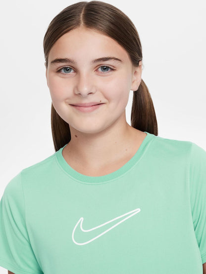 Dsiney Kidz - Nike Arctic Green Dri-FIT One Short Sleeve T-Shirt image 3
