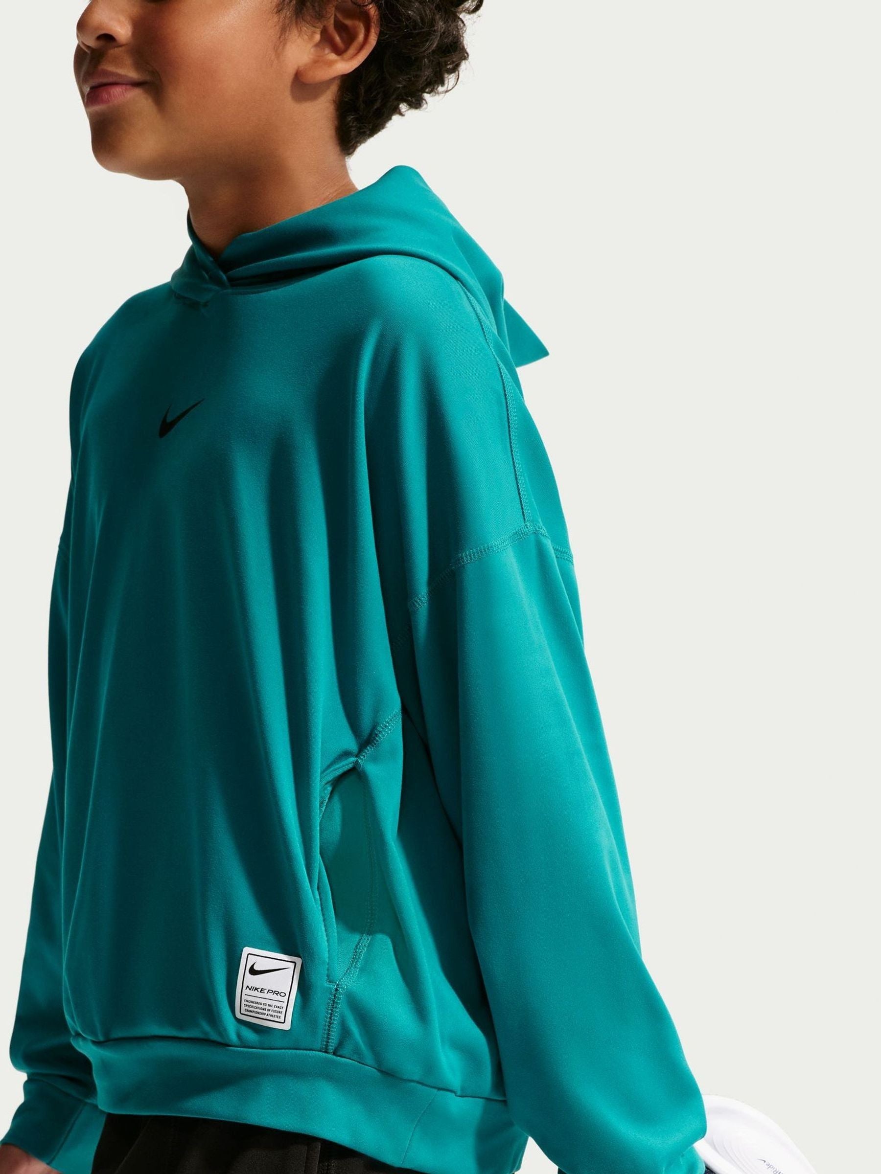 Dsiney Kidz - Nike Bright Spruce Green Pro Overhead Hoodie image 5
