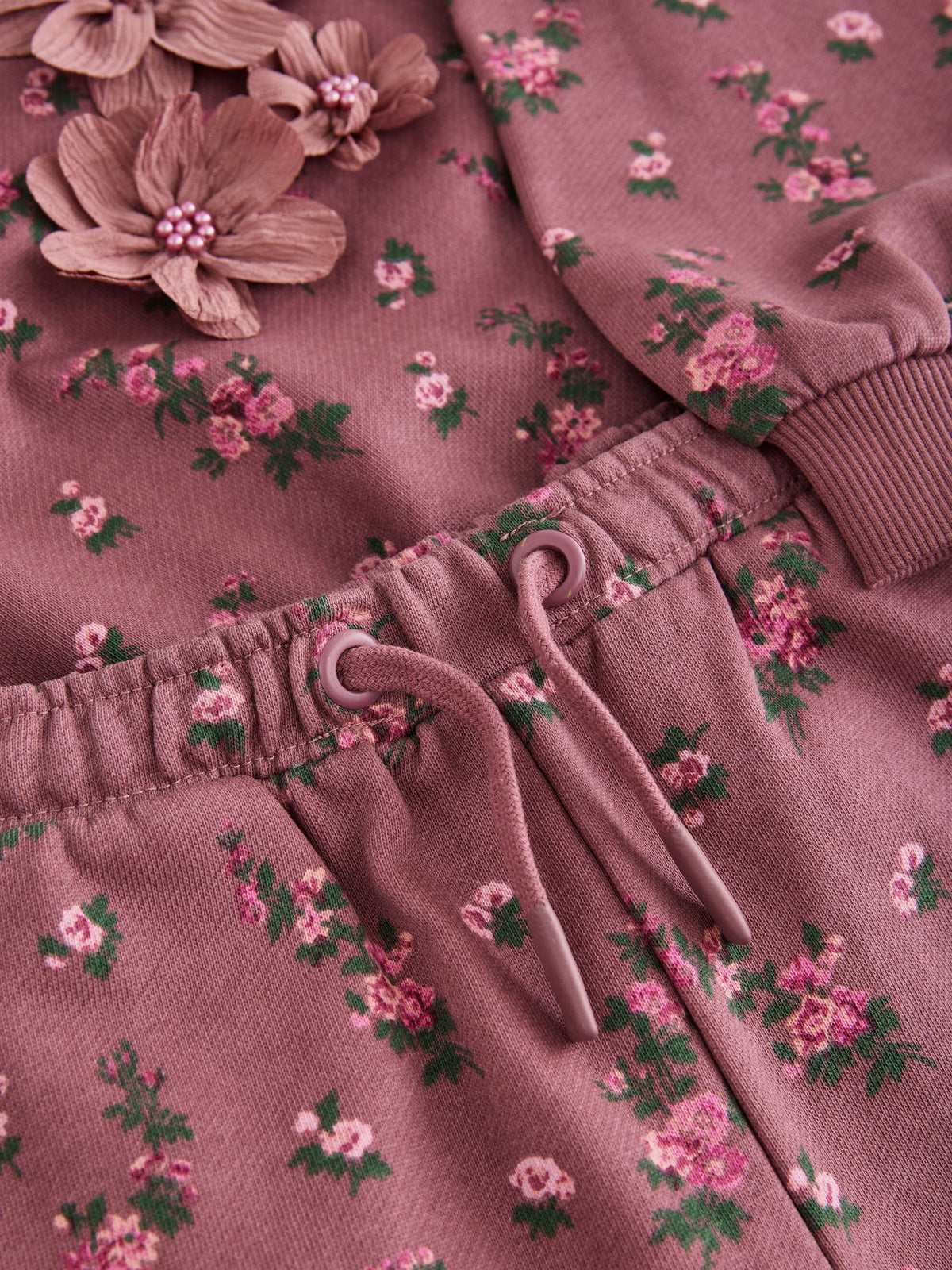 Laura Ashley Dark Pink Floral Corsage Tracksuit Set - image 11
