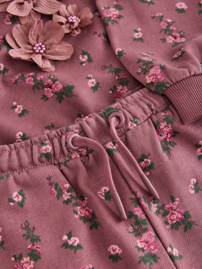 Laura Ashley Dark Pink Floral Corsage Tracksuit Set - image 11