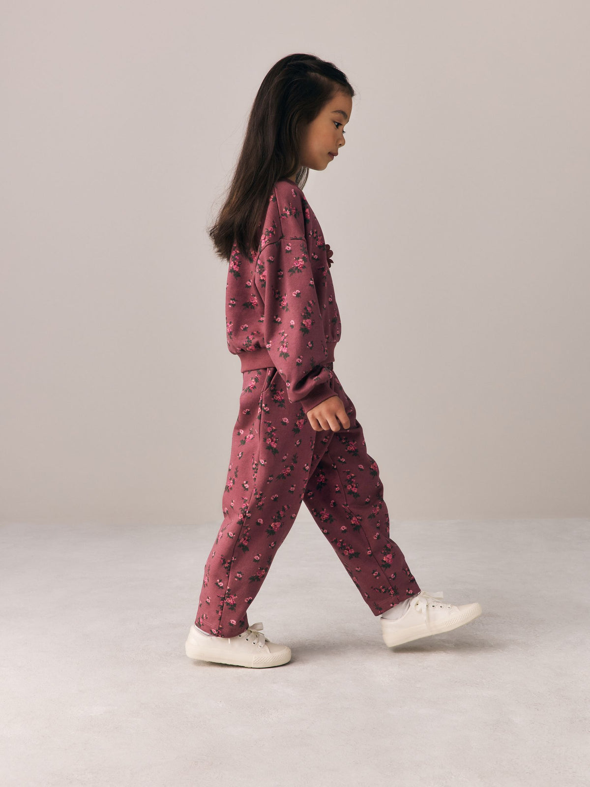 Laura Ashley Dark Pink Floral Corsage Tracksuit Set - image 2