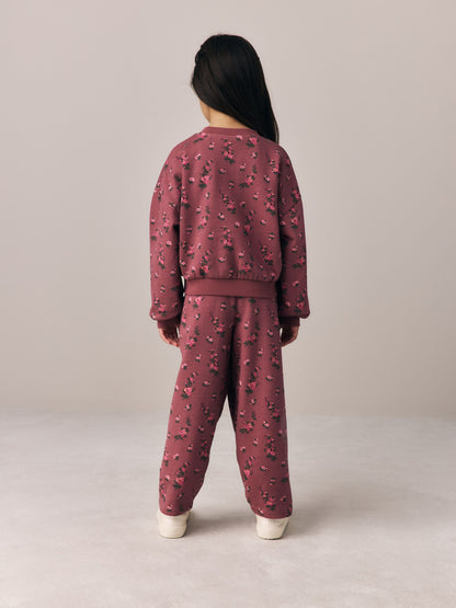 Laura Ashley Dark Pink Floral Corsage Tracksuit Set - image 3