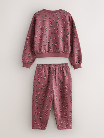 Laura Ashley Dark Pink Floral Corsage Tracksuit Set - image 8
