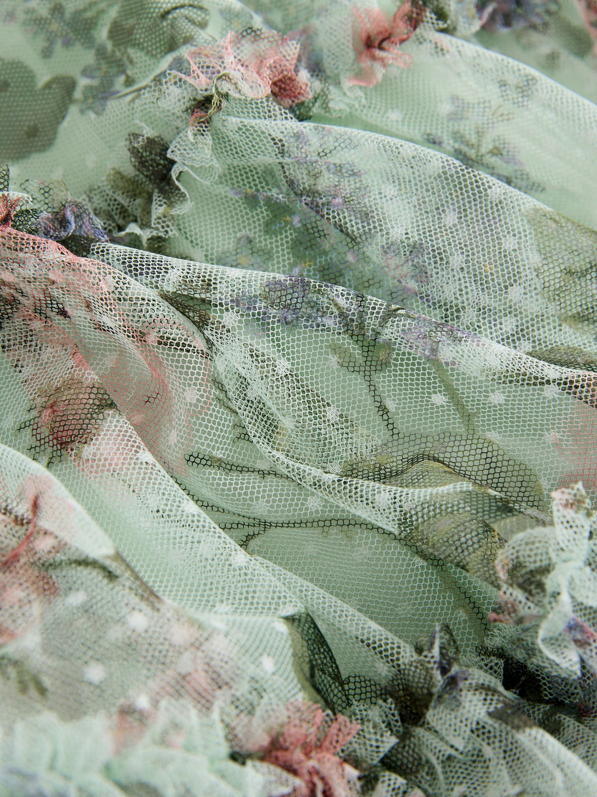 Dsiney Kidz - Laura Ashley Mint Green Floral Mesh Dress image 11