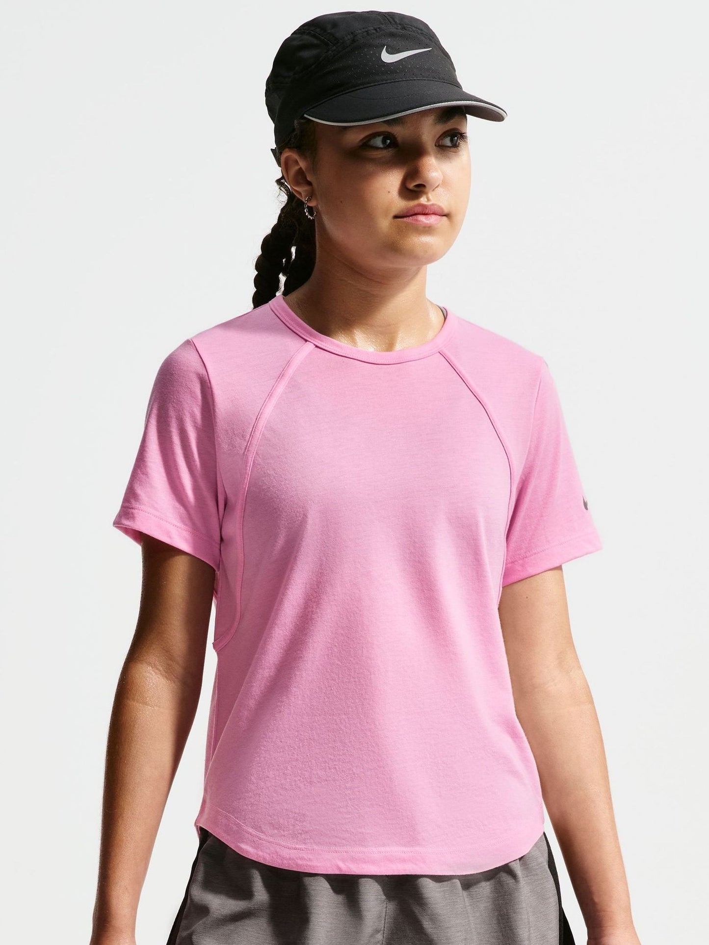 Dsiney Kidz - Nike Pink Rise Dri-FIT Tempo T-Shirt image 1
