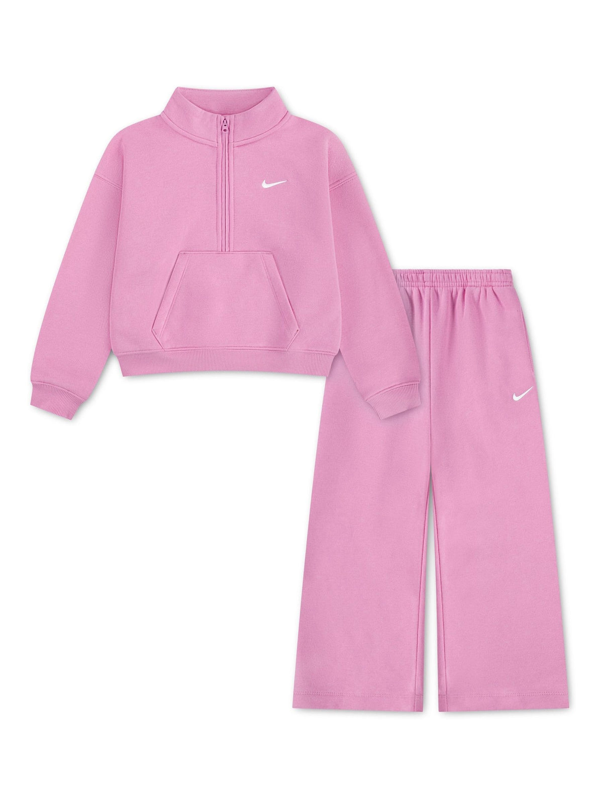 Nike Pink Standard Fleece 1/4 Zip Tracksuit - image 1