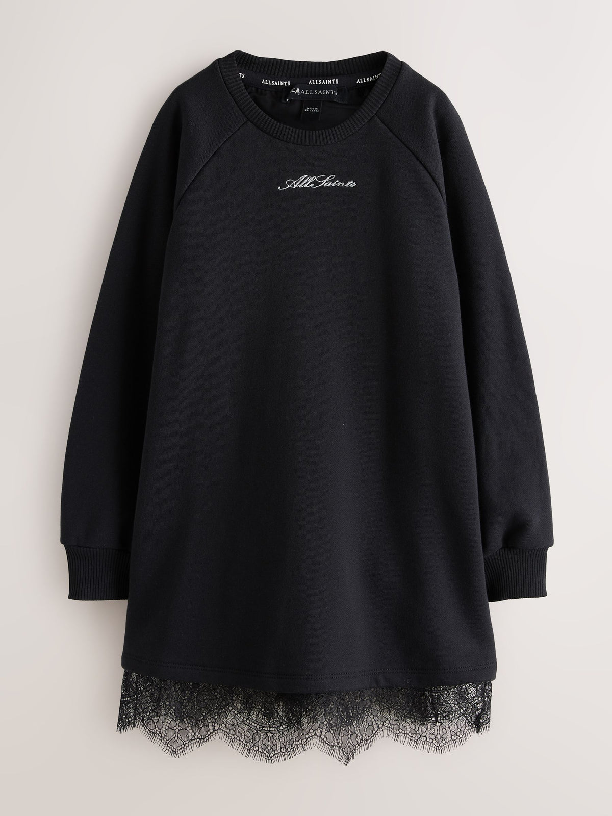 Dsiney Kidz - smALLSAINTS Black Lee Lace Sweat Dress image 6