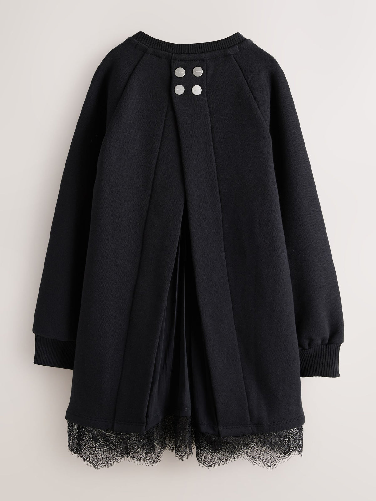 Dsiney Kidz - smALLSAINTS Black Lee Lace Sweat Dress image 7
