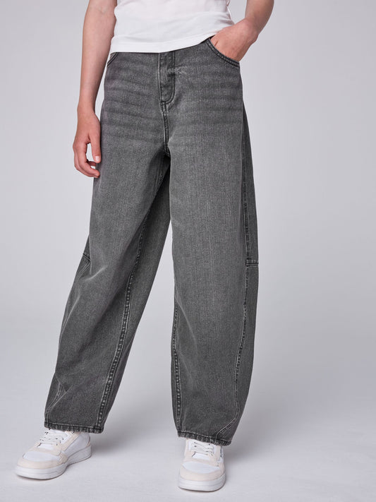 smALLSAINTS Washed Black Barrel Leg Jeans - image 1