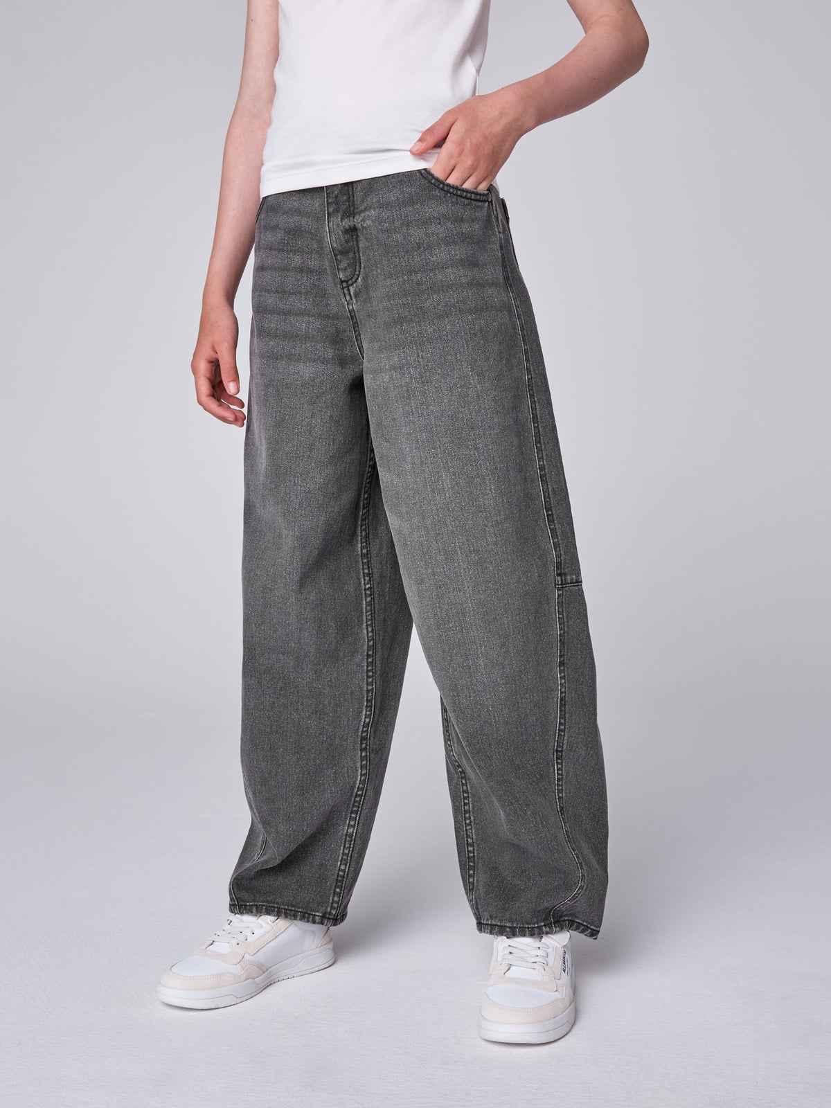 smALLSAINTS Washed Black Barrel Leg Jeans - image 2