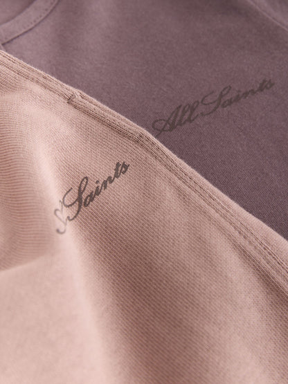 Dsiney Kidz - smALLSAINTS Purple Script Henley Top and Joggers set image 6