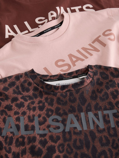 Dsiney Kidz - smALLSAINTS Leopard Block Logo T-Shirts 3 Pack image 7