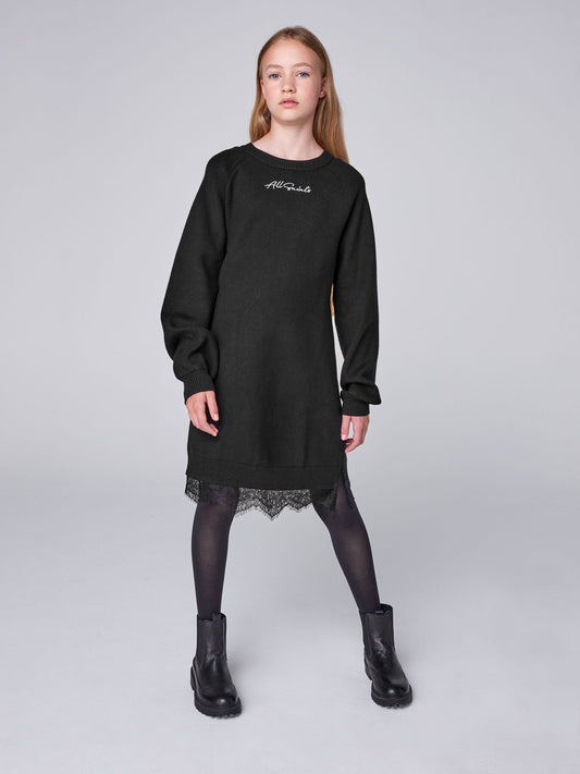 smALLSAINTS Black Knit Lee Lace Dress - image 2