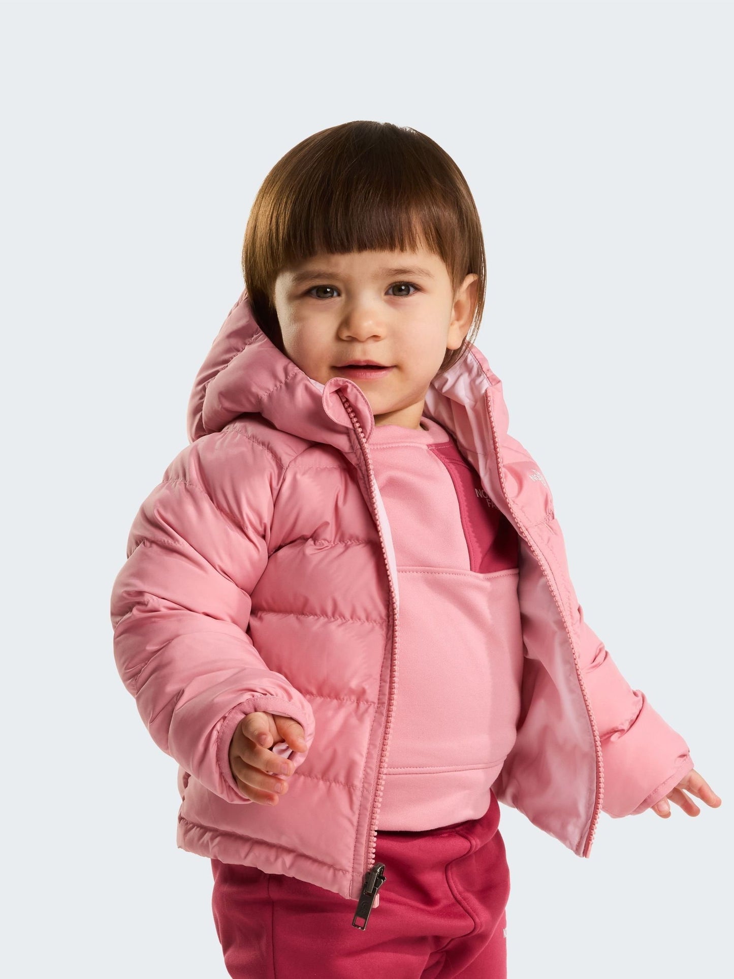 Dsiney Kidz - The North Face Pink Baby Reversible Perrito Puffer Jacket image 3
