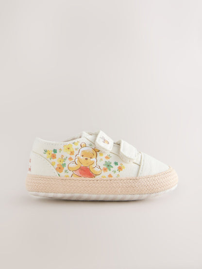 Neutral Winnie The Pooh Baby Trainers (0-24mths) image 3