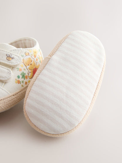 Neutral Winnie The Pooh Baby Trainers (0-24mths) image 4