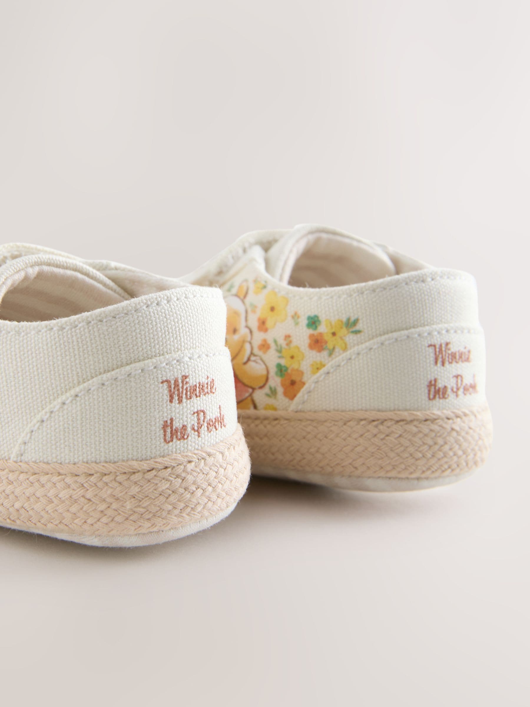 Neutral Winnie The Pooh Baby Trainers (0-24mths) image 5
