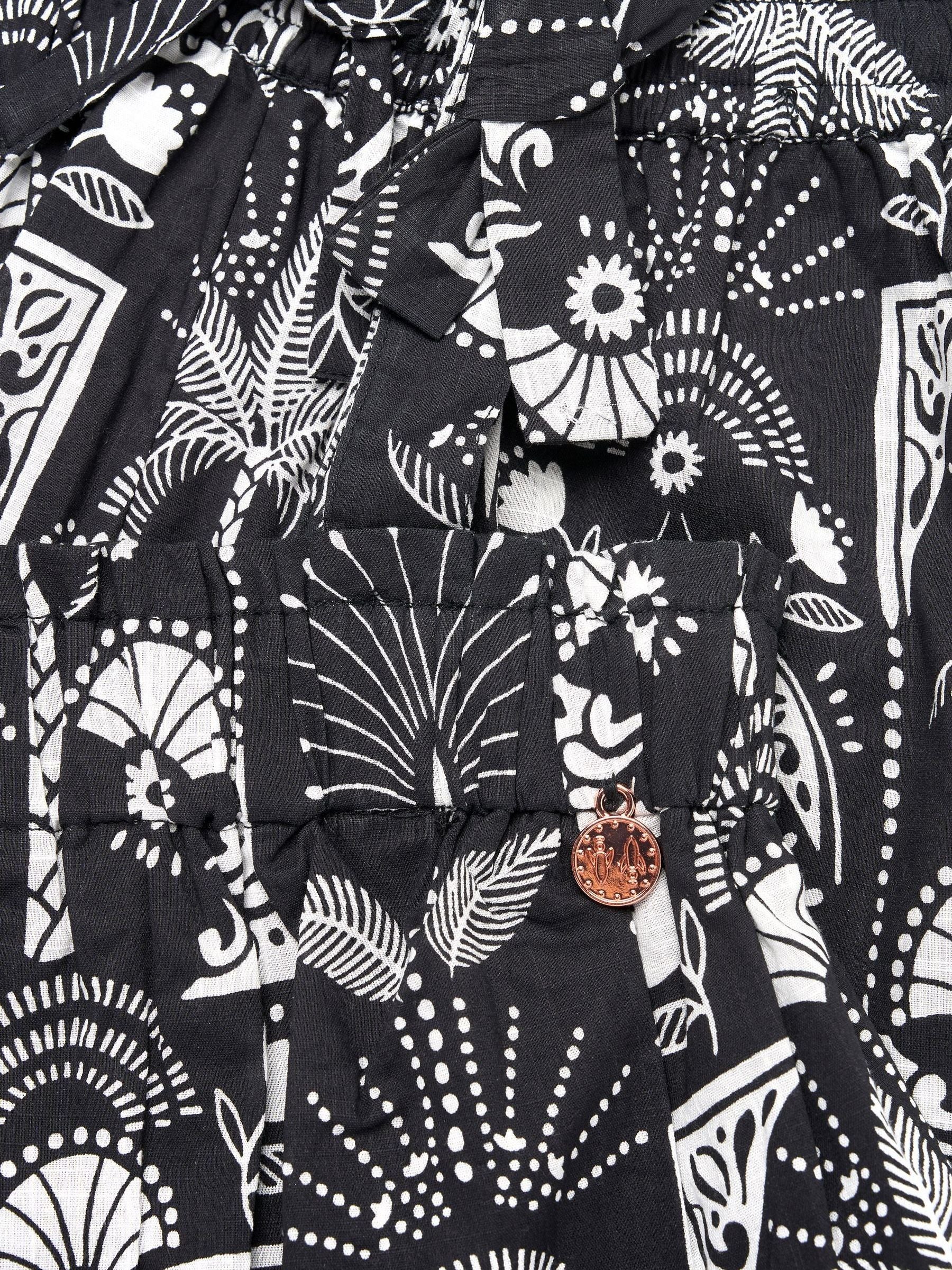 Dsiney Kidz - Angel & Rocket Black Amie Monochrome Palm Print Top & Jogger Set image 8