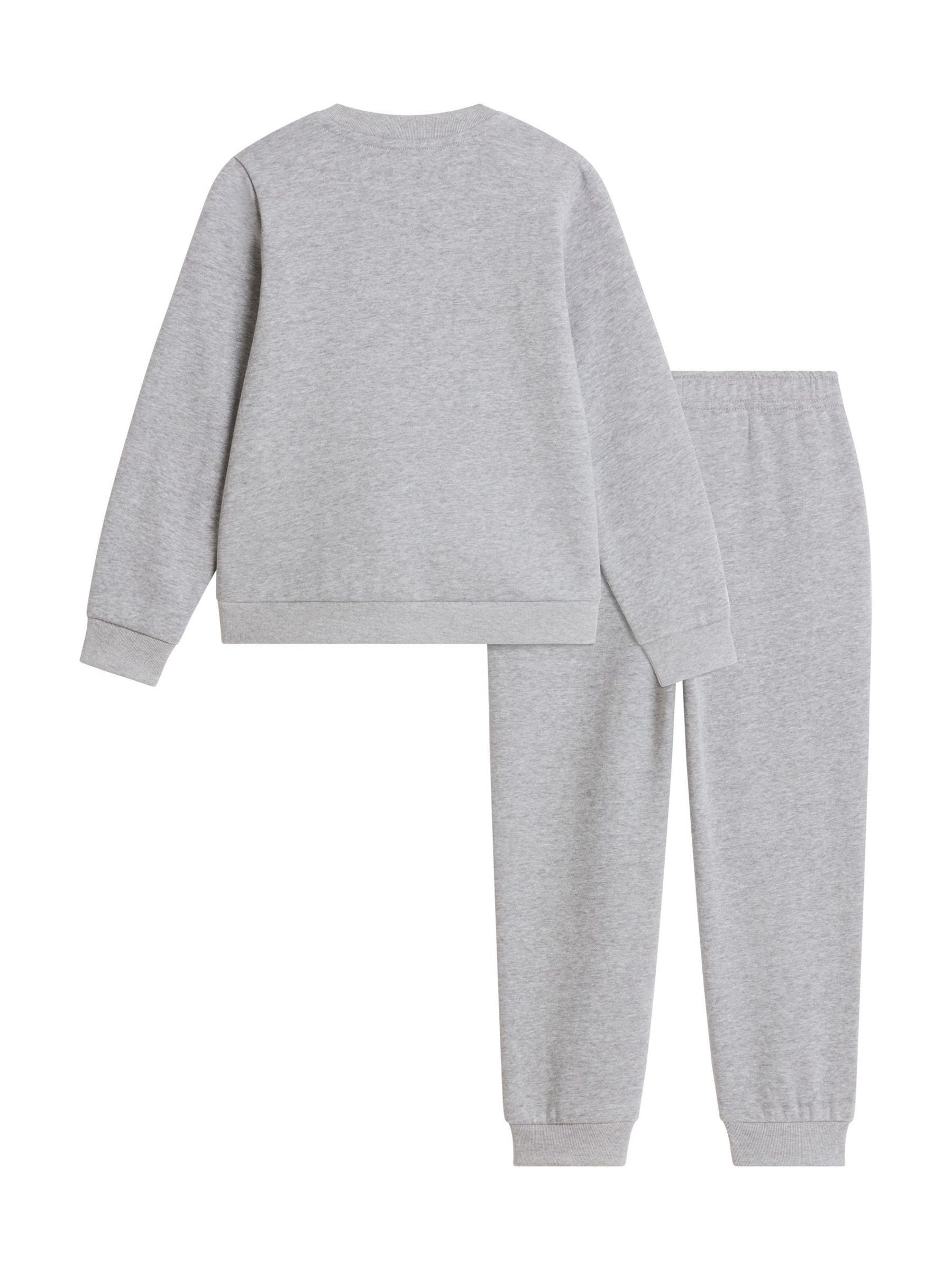 The North Face Grey Evolution Simple Dome Sweat Top & Joggers Set image 5
