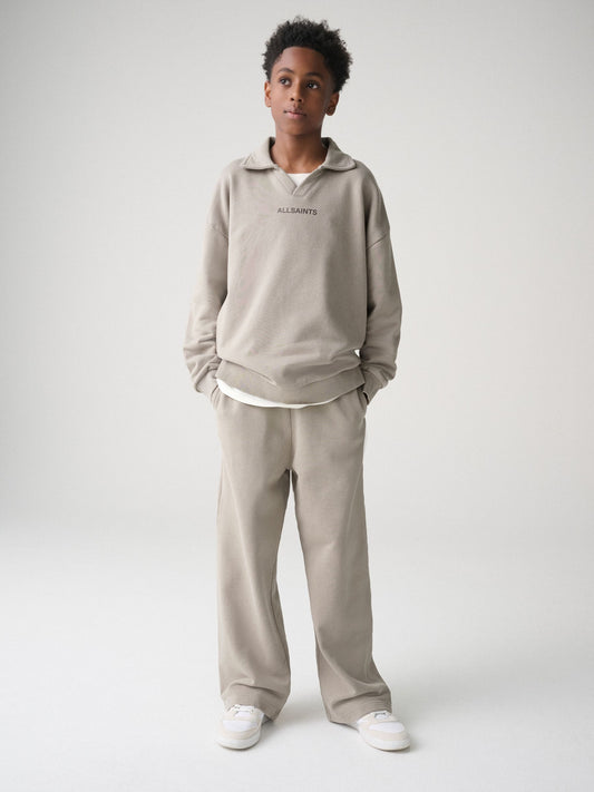 smALLSAINTS Light Brown Collared Mock Layer Sweat Top and Joggers Set - image 1