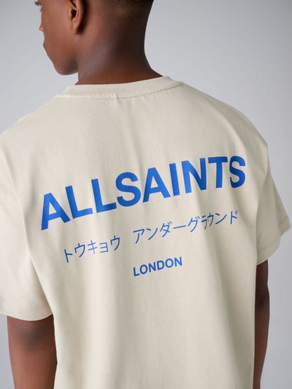 smALLSAINTS Light Grey Oversized Underground Crew Cotton T-Shirt - image 6