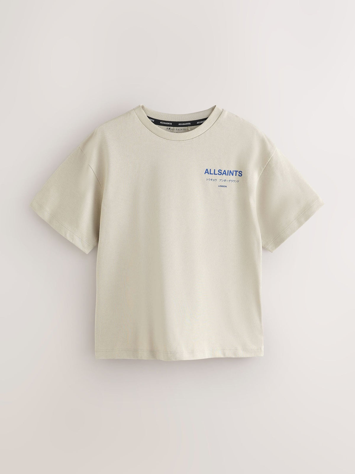 smALLSAINTS Light Grey Oversized Underground Crew Cotton T-Shirt - image 7