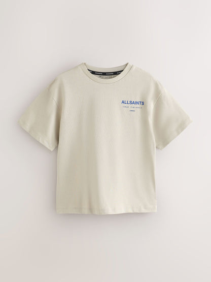 smALLSAINTS Light Grey Oversized Underground Crew Cotton T-Shirt - image 7