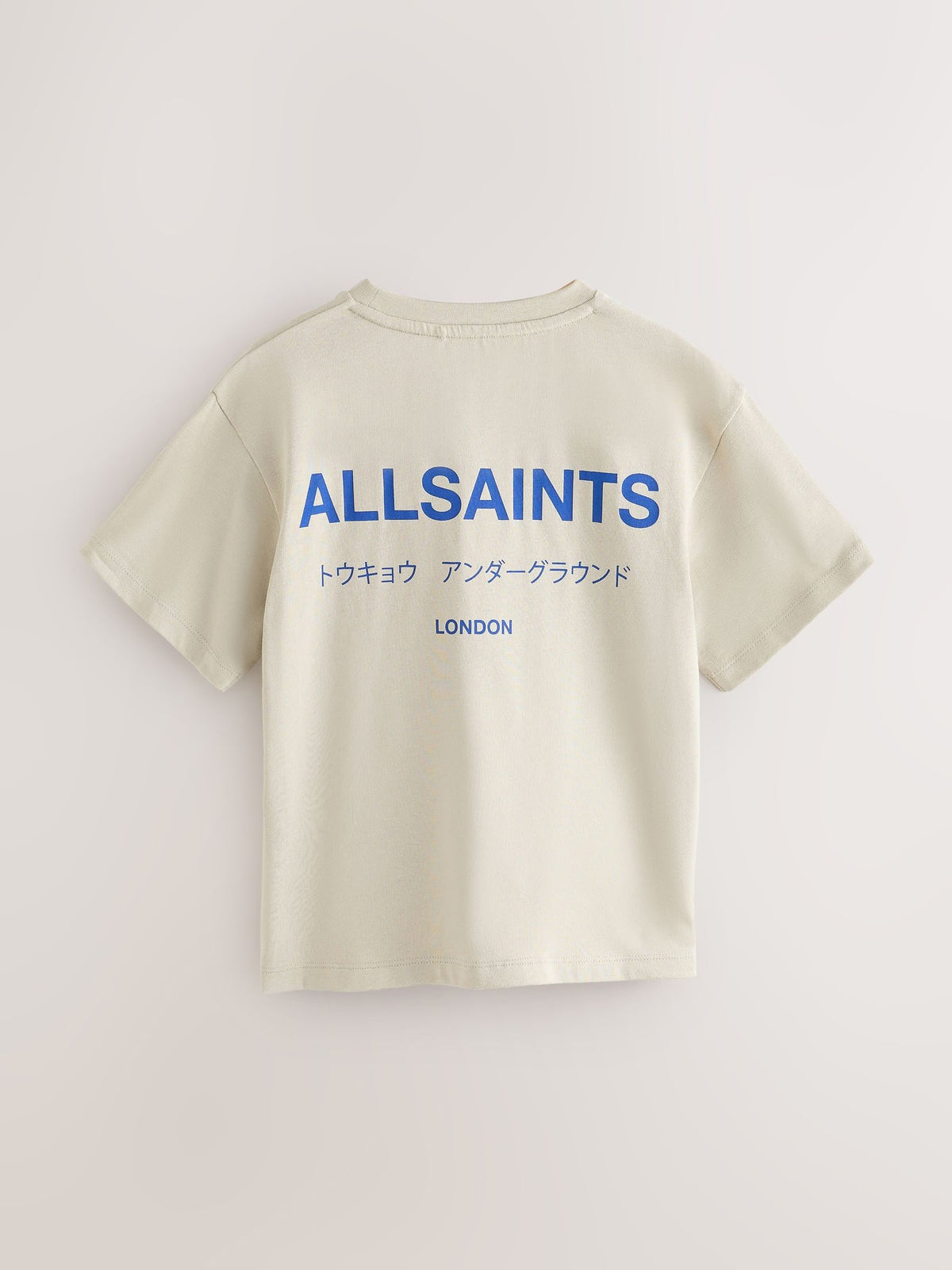 smALLSAINTS Light Grey Oversized Underground Crew Cotton T-Shirt - image 8