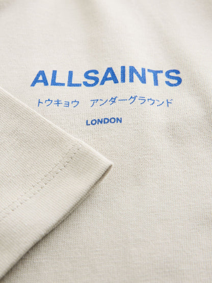 smALLSAINTS Light Grey Oversized Underground Crew Cotton T-Shirt - image 9