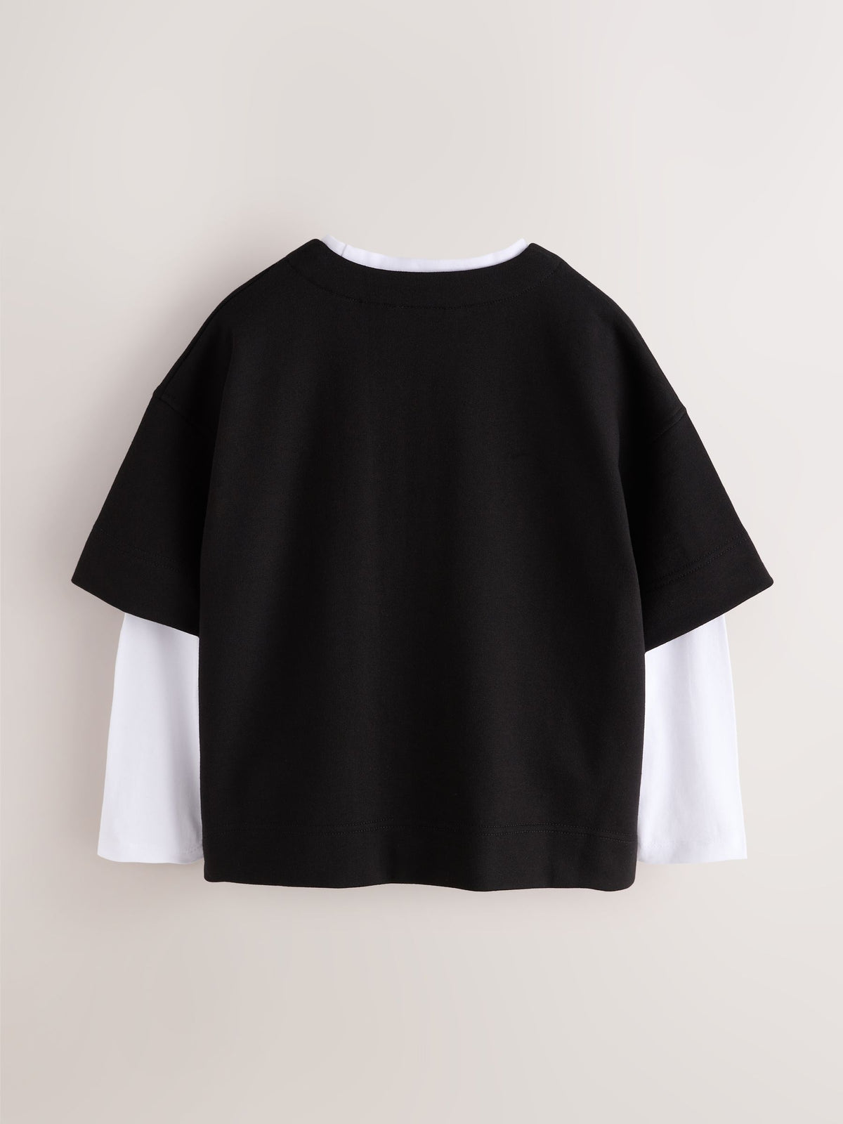smALLSAINTS Black/White Tierra Baseball Shacket and T-Shirts Set - image 10