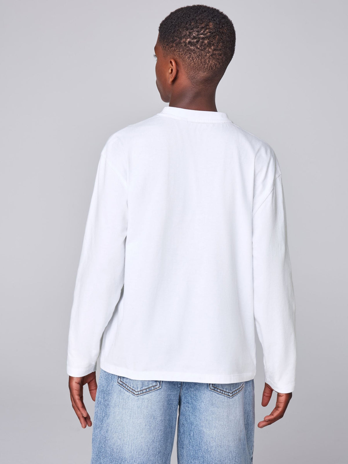 smALLSAINTS Black/White Tierra Baseball Shacket and T-Shirts Set - image 5