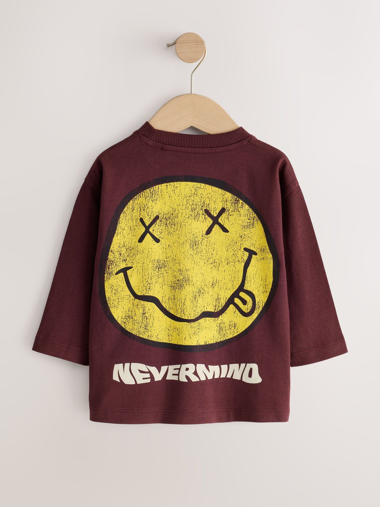 Dsiney Kidz - Rust Red Nirvana Long Sleeve Band Graphic T-Shirt (3mths-8yrs) image 6