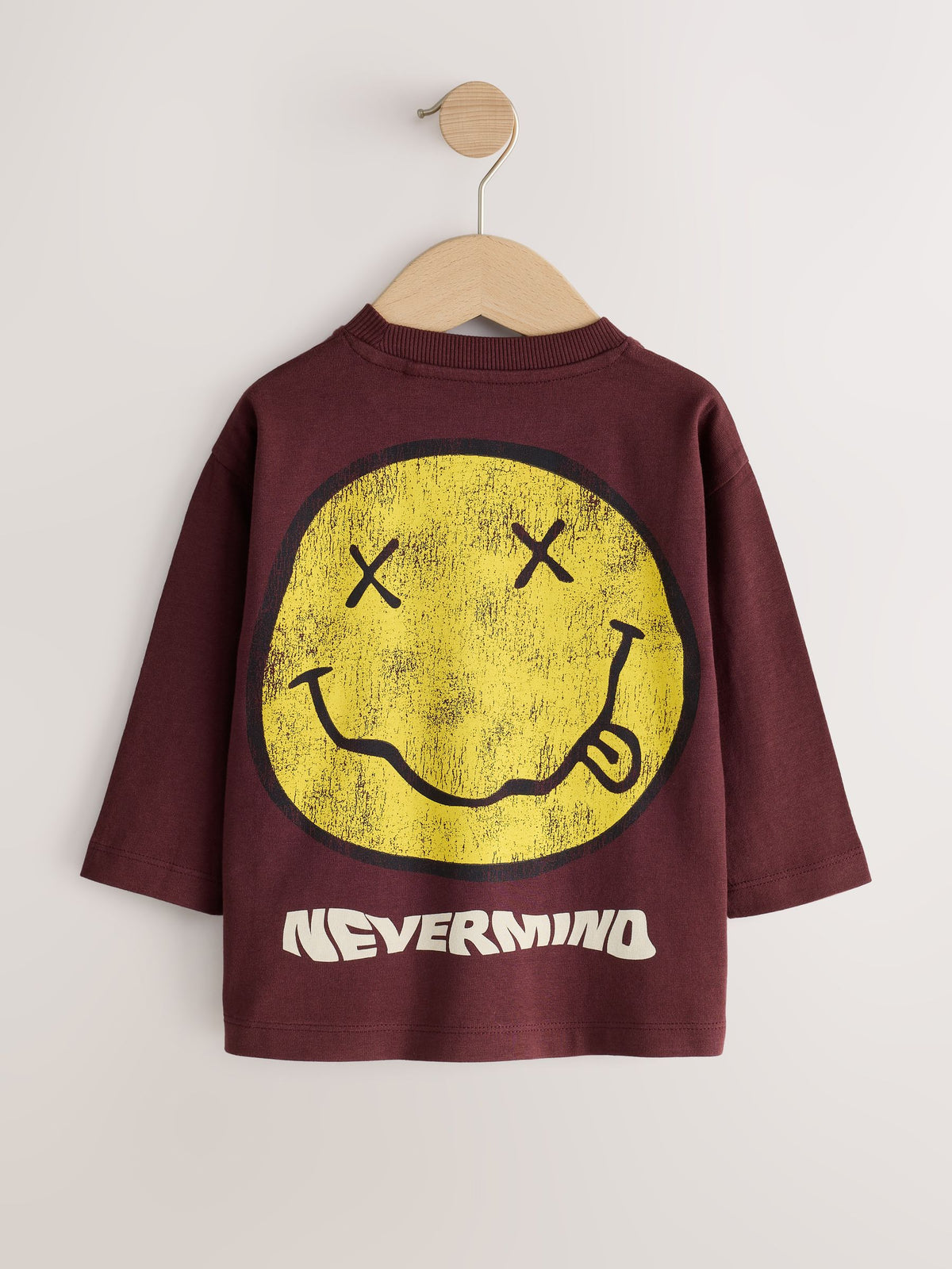 Dsiney Kidz - Rust Red Nirvana Long Sleeve Band Graphic T-Shirt (3mths-8yrs) image 6